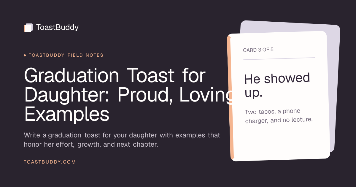 Graduation Toast for Daughter: Proud, Loving Examples | ToastBuddy